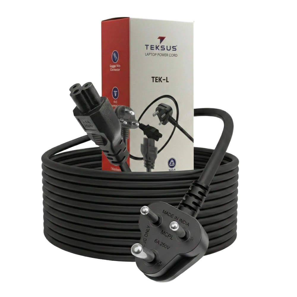 Teksus Laptop Power Cable 1.25m view 2